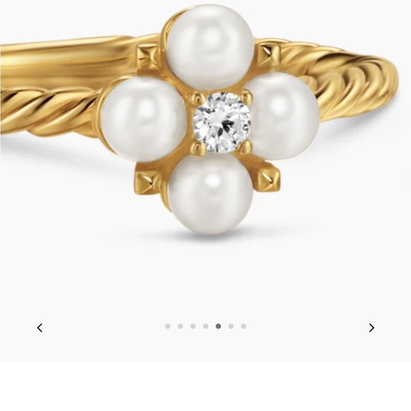 David Yurman Petite Modern Renaissance Pearl Ring - Picture 6 of 9
